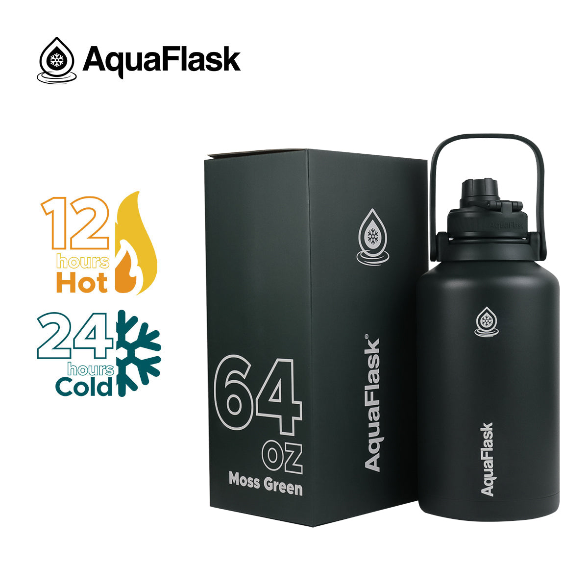 AquaFlask Original Vacuum Insulated Water Bottles 1893ml (64oz)