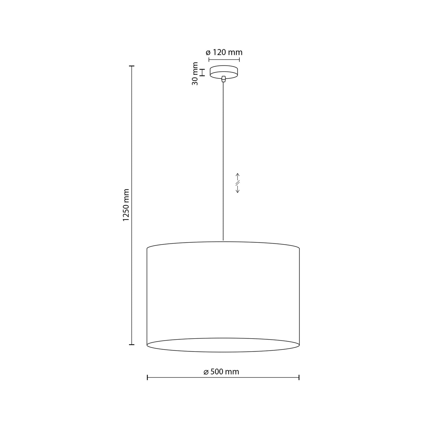 JUTE Natural Pendant Light