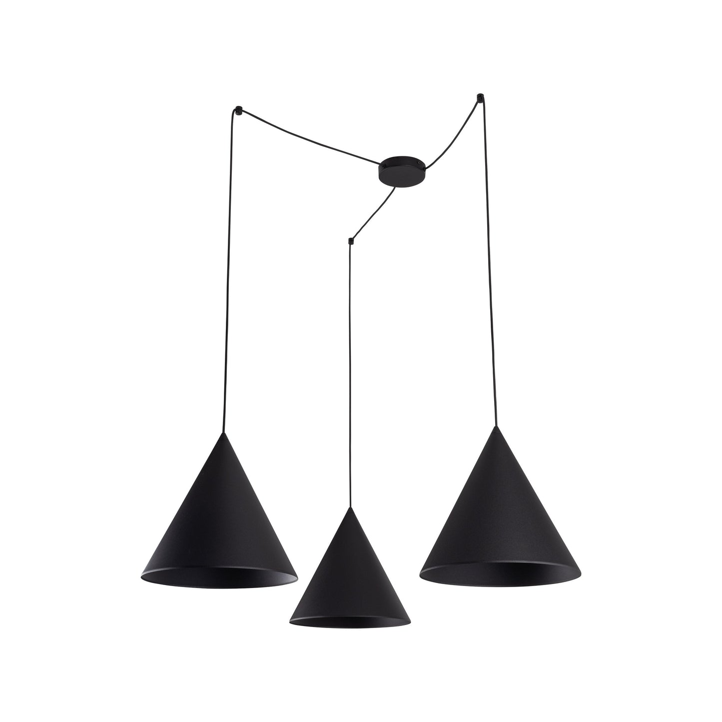 CONO Black Modern Minimalist  Suspension Light 3