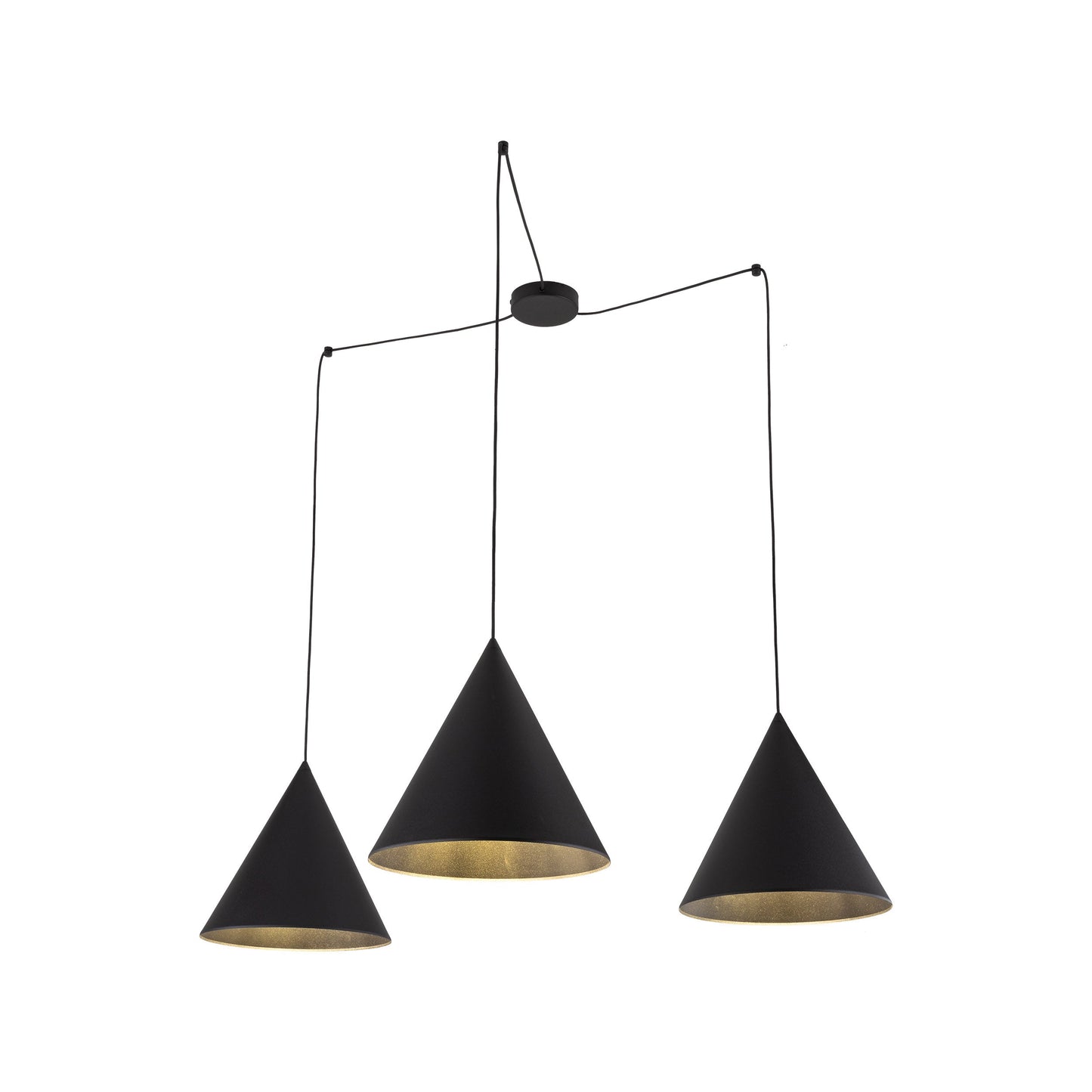CONO Black Modern Minimalist  Suspension Light 3