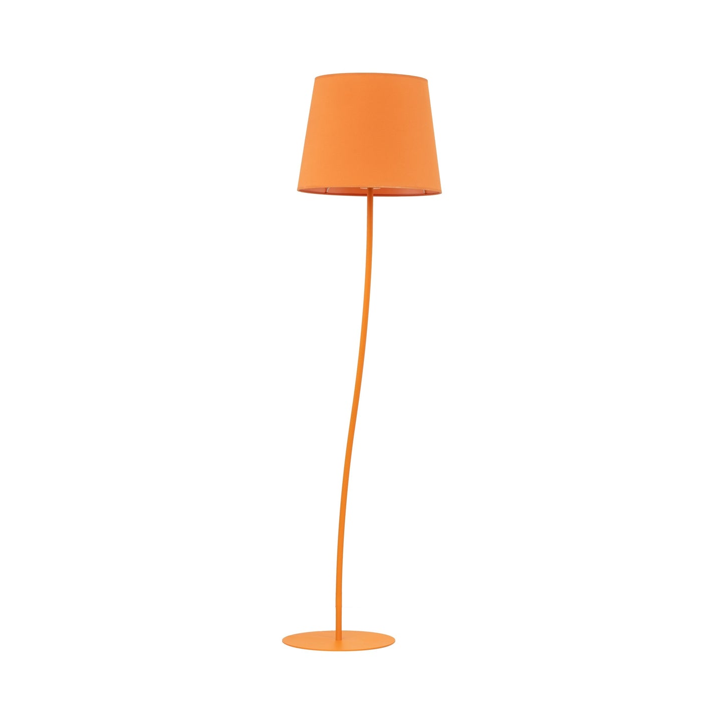 NICOLA Orange Mid-Century Modern Floor Lamp