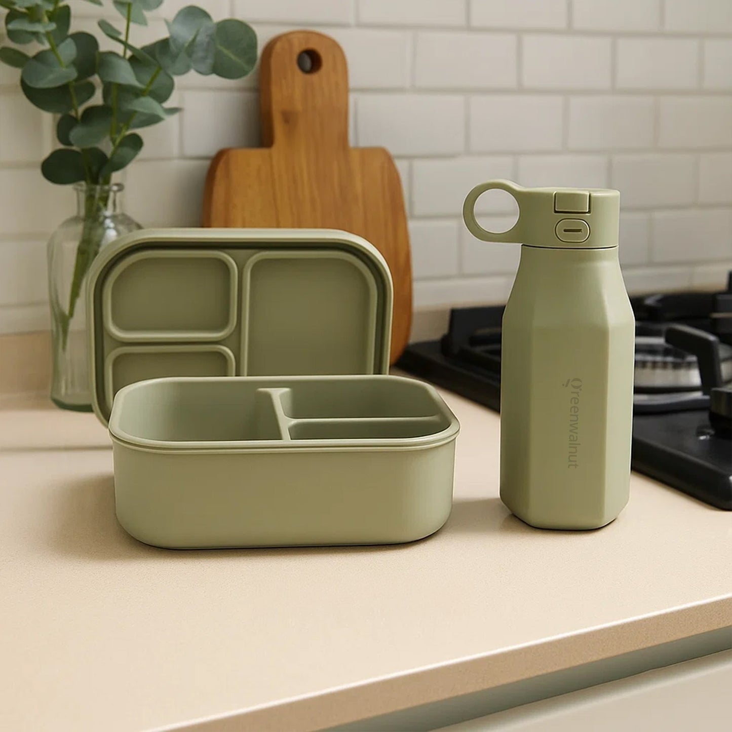 Silicone Bento Box & Silicone Bottle