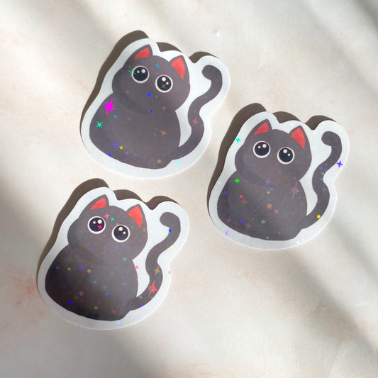 Purfect Grey Cat Sticker