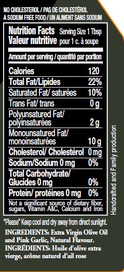 Natural Pink Garlic EVOO