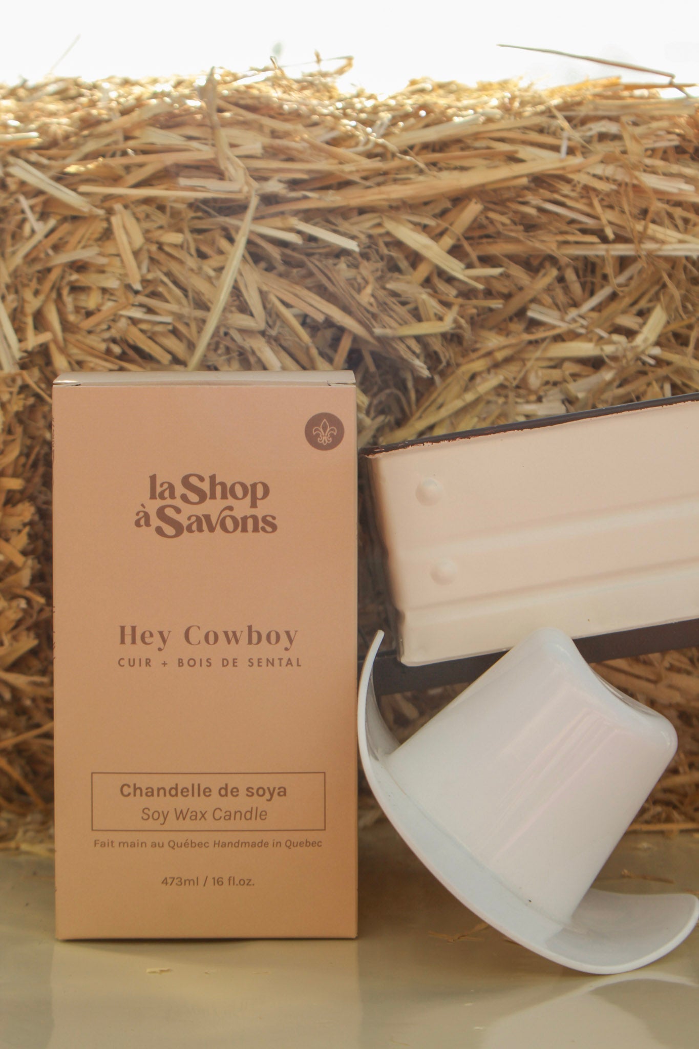 Chandelle de soya 16 oz - Hey Cowboy