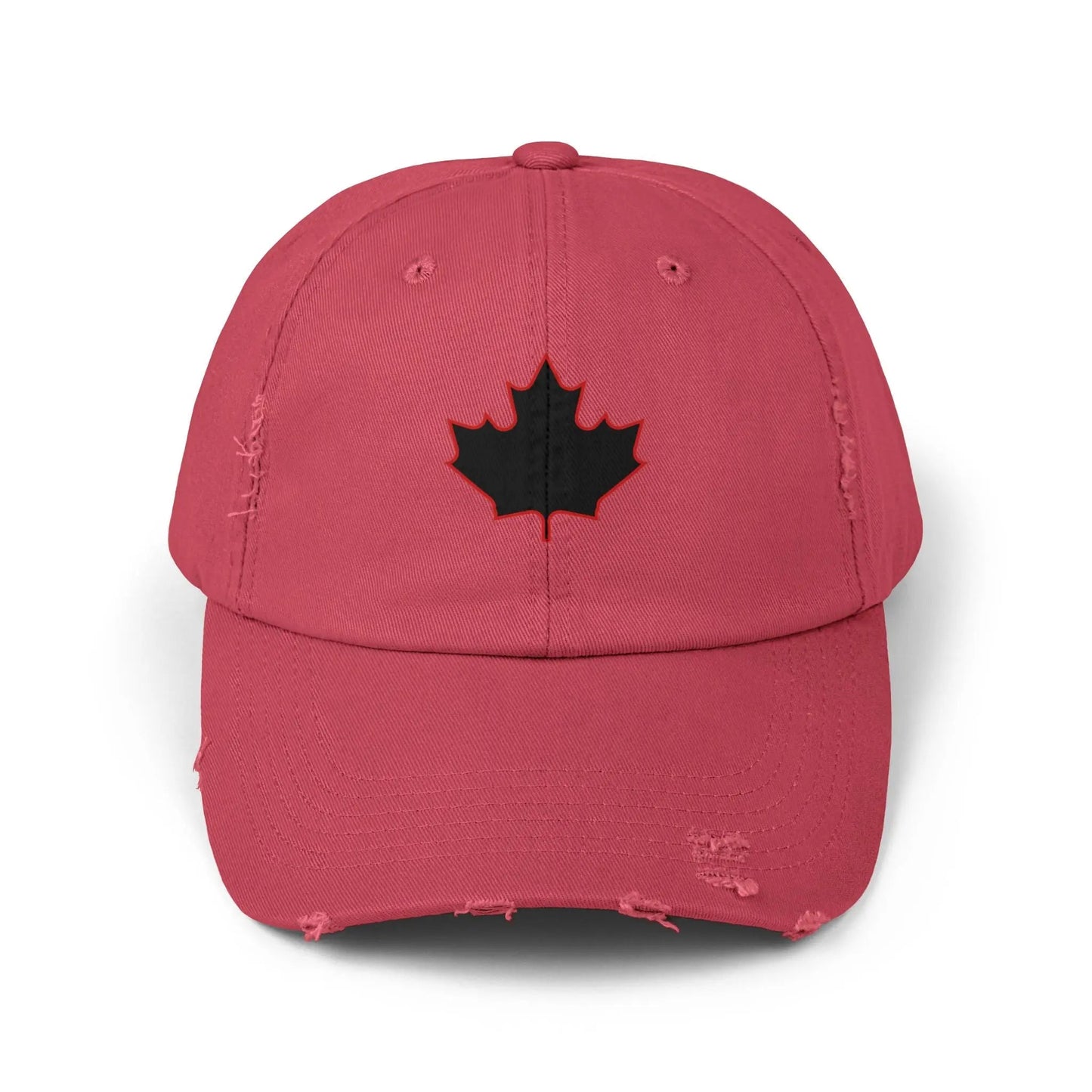 Maple Stick Distressed Hockey Cap – Retro Canadian Style