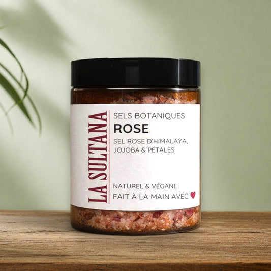 Sels botaniques ROSE jojoba et pétales de roses