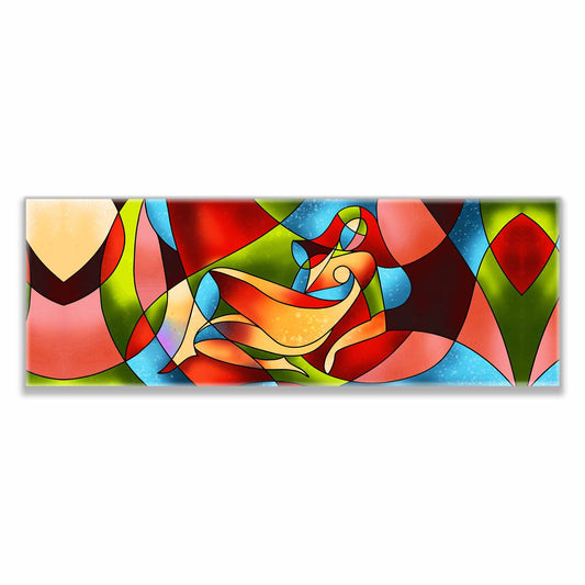 Wall Art Abstract female strokes - Fine Art Canvas-Large Wall Decor-RGB varnish