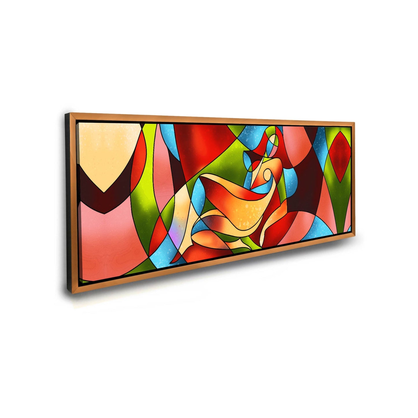 Wall Art Abstract female strokes - Fine Art Canvas-Large Wall Decor-RGB varnish