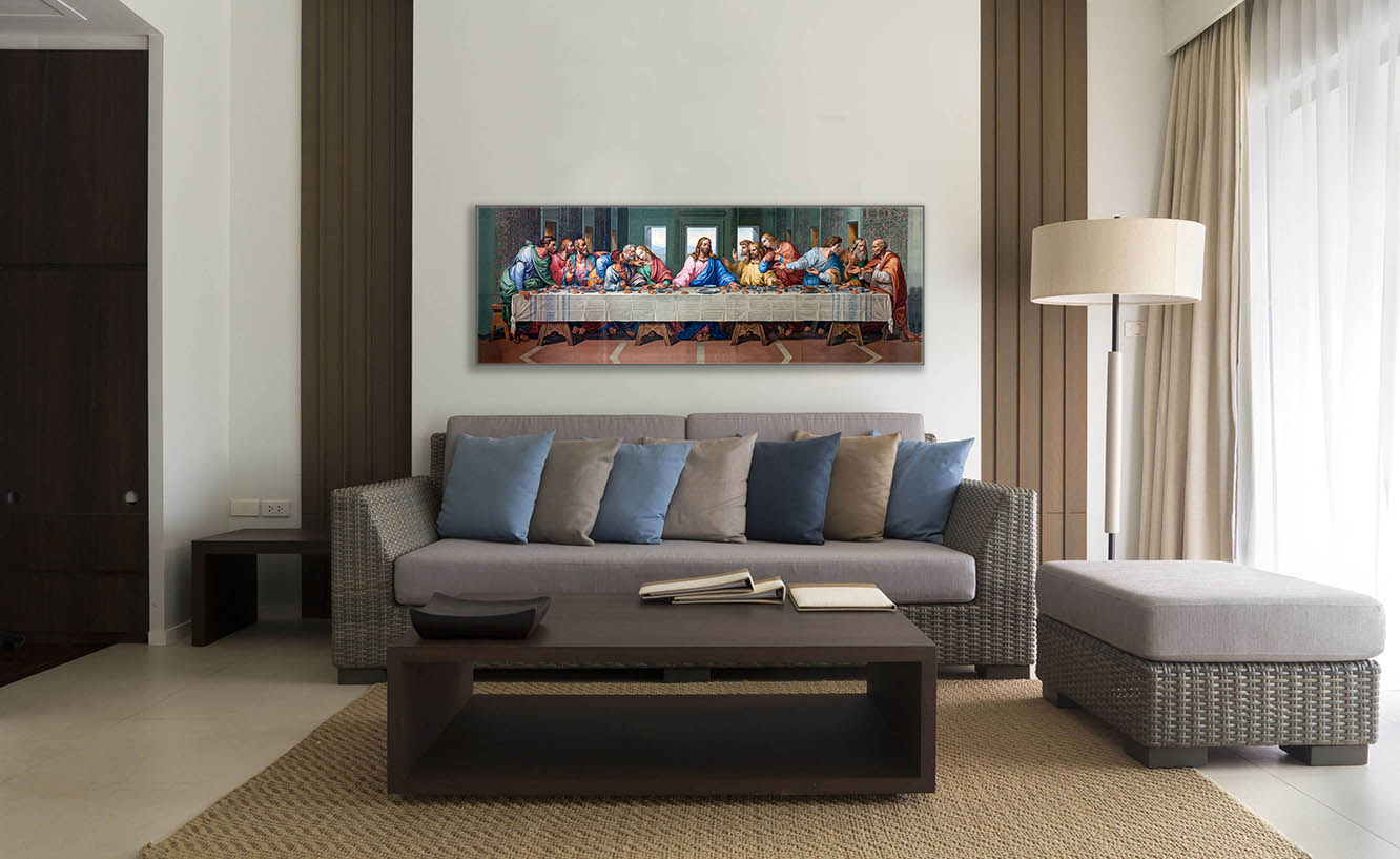 Last Supper Canvas- Wall Art- RGB varnish Canvas Print