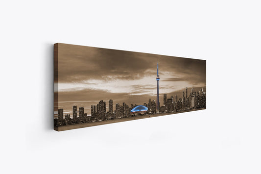 Wall Art-Toronto In Sepia-Cities Skylines