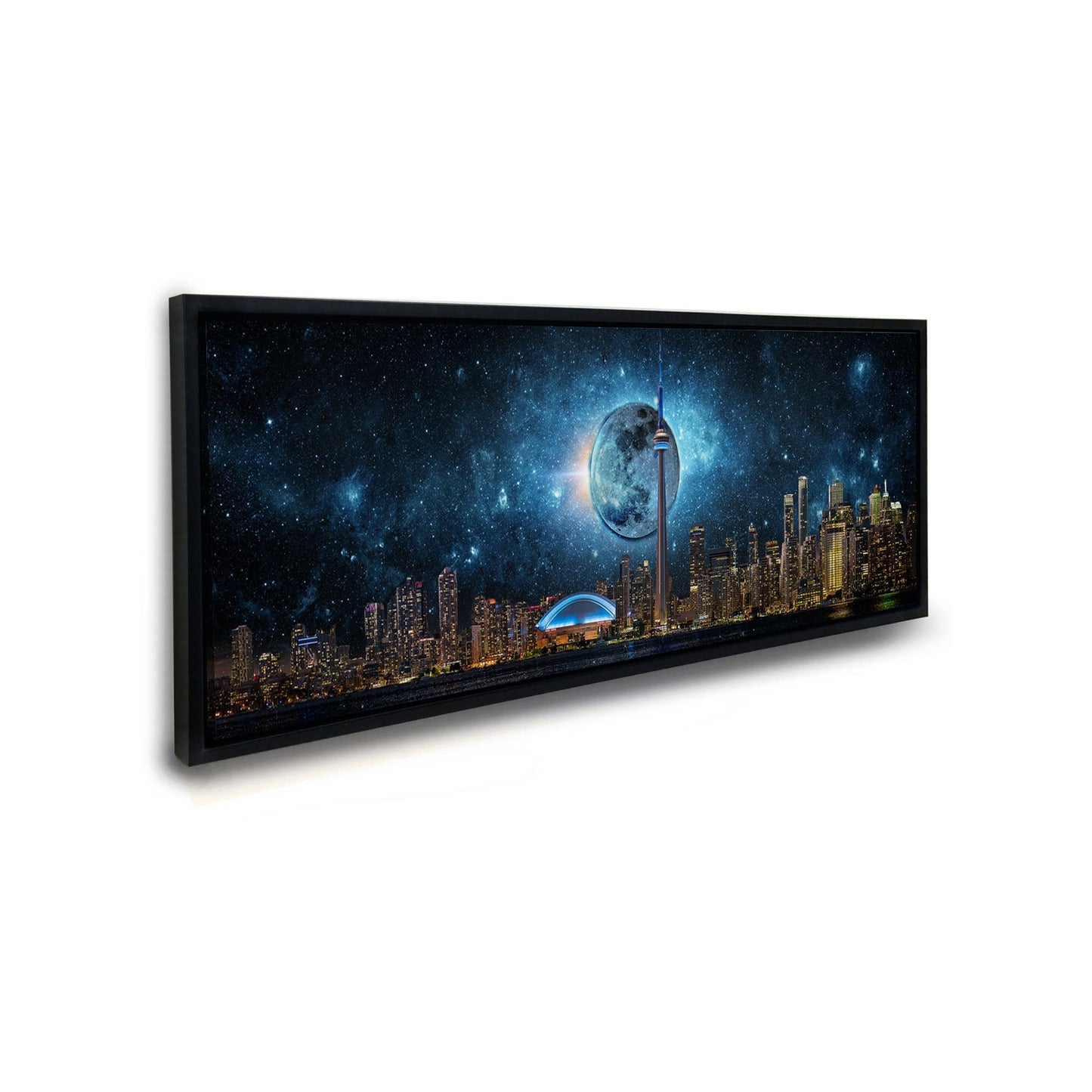 Toronto Skyline Moon-Cities Skyline- Wall art decor