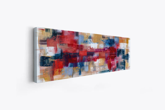 Wall Art Burgoyne Abstract brushwork weaving-Large Canvas Wall art- Fine Art- RGB varnish