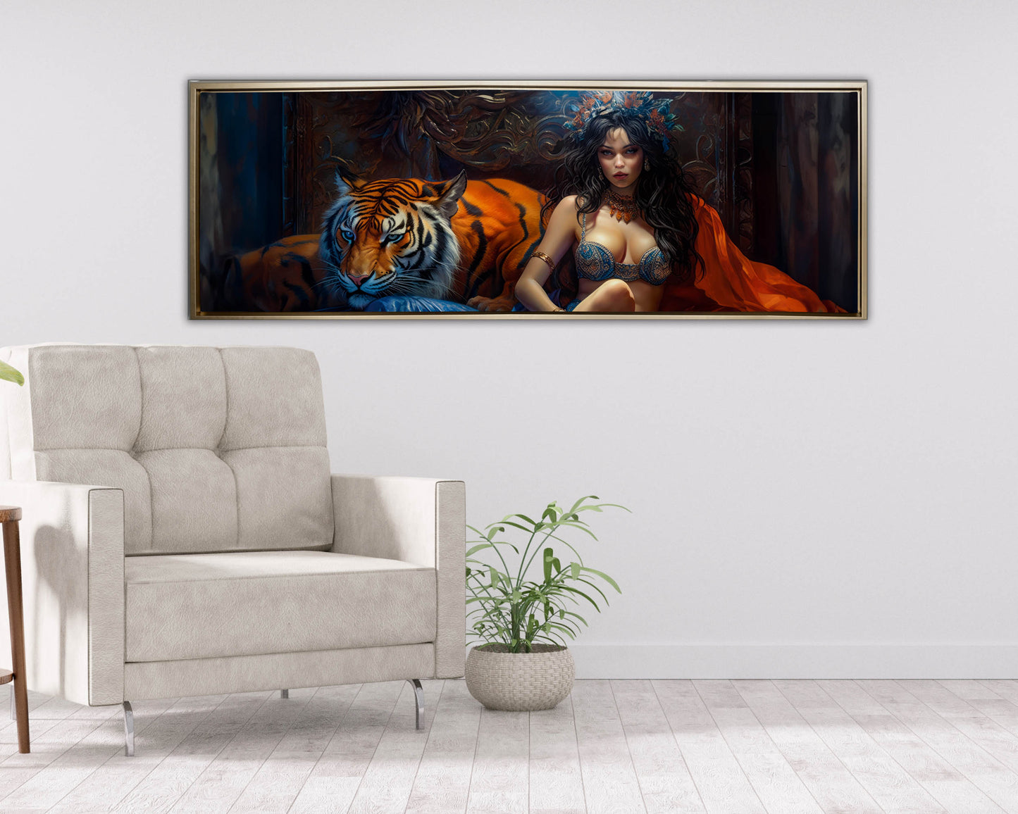 Wall Art-Tiger tamer-Fine Art Canvas