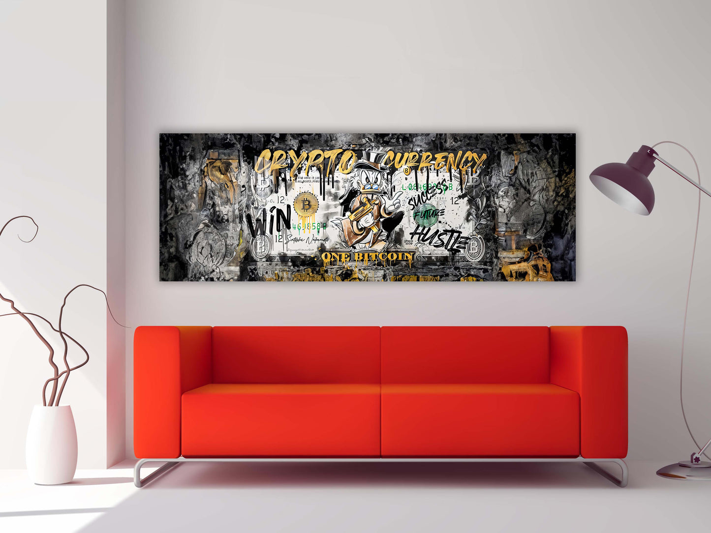 Wall art-Bitcoin Pop art-Canvas Printed