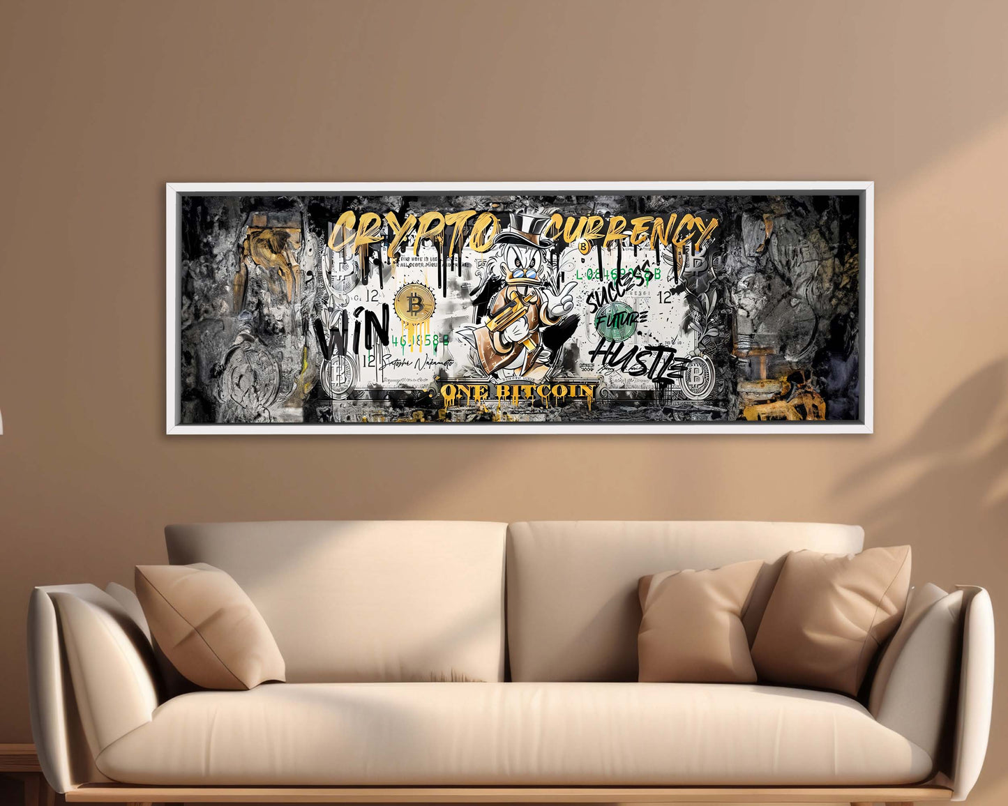 Wall art-Bitcoin Pop art-Canvas Printed