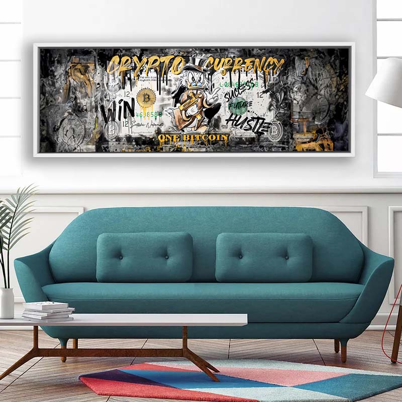 Wall art-Bitcoin Pop art-Canvas Printed