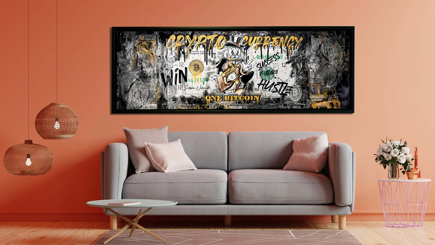 Wall art-Bitcoin Pop art-Canvas Printed