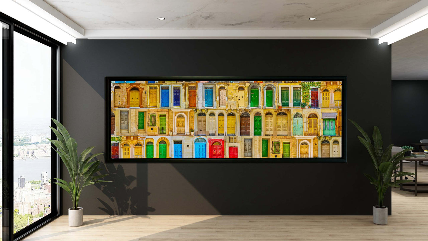 Maltese Doors Canvas - Abstract minimalism art- Large Wall Decor