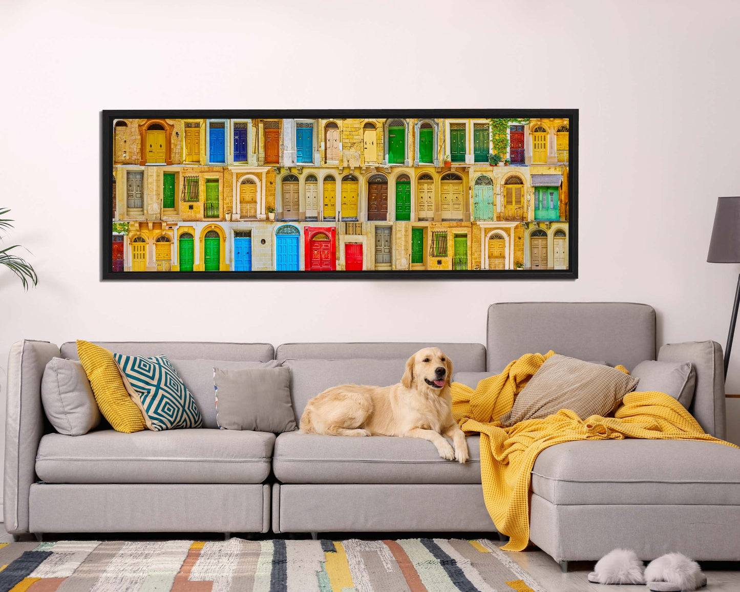 Maltese Doors Canvas - Abstract minimalism art- Large Wall Decor