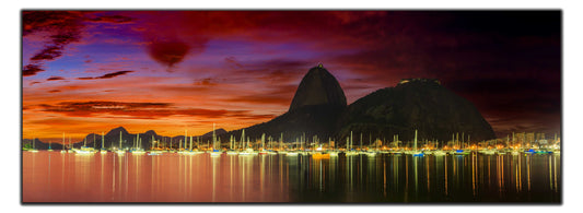 Wall Art Copacabana Sugarloaf Mountain Brazil 72" x 24"