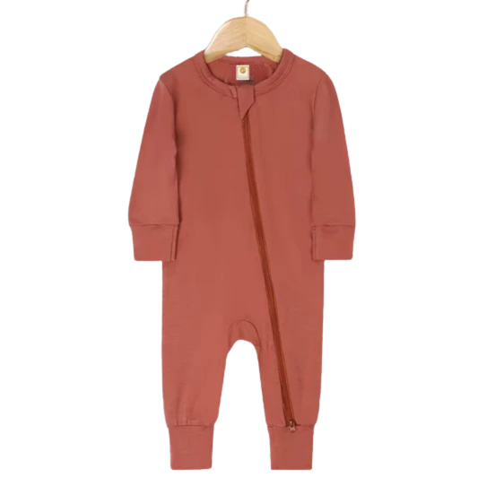 Rose - Long Sleeve Bamboo Sleep + Play Romper