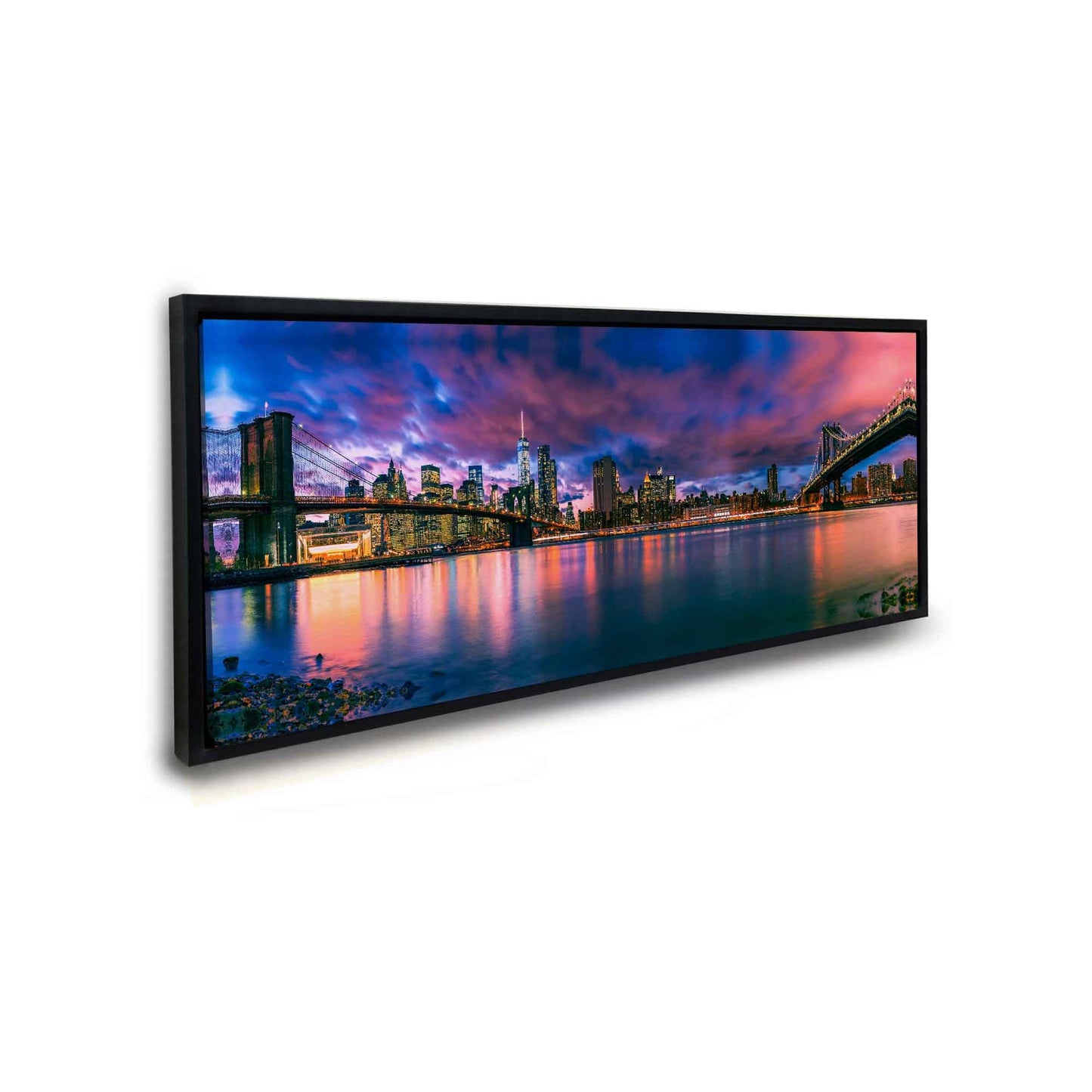 Wall Art The East River and the Brooklyn Bridge-NY