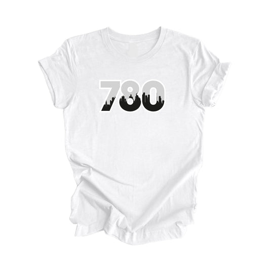 780 Edmonton Alberta Canada Area Code City Skyline Gift - Unisex T-Shirt - Inspired X
