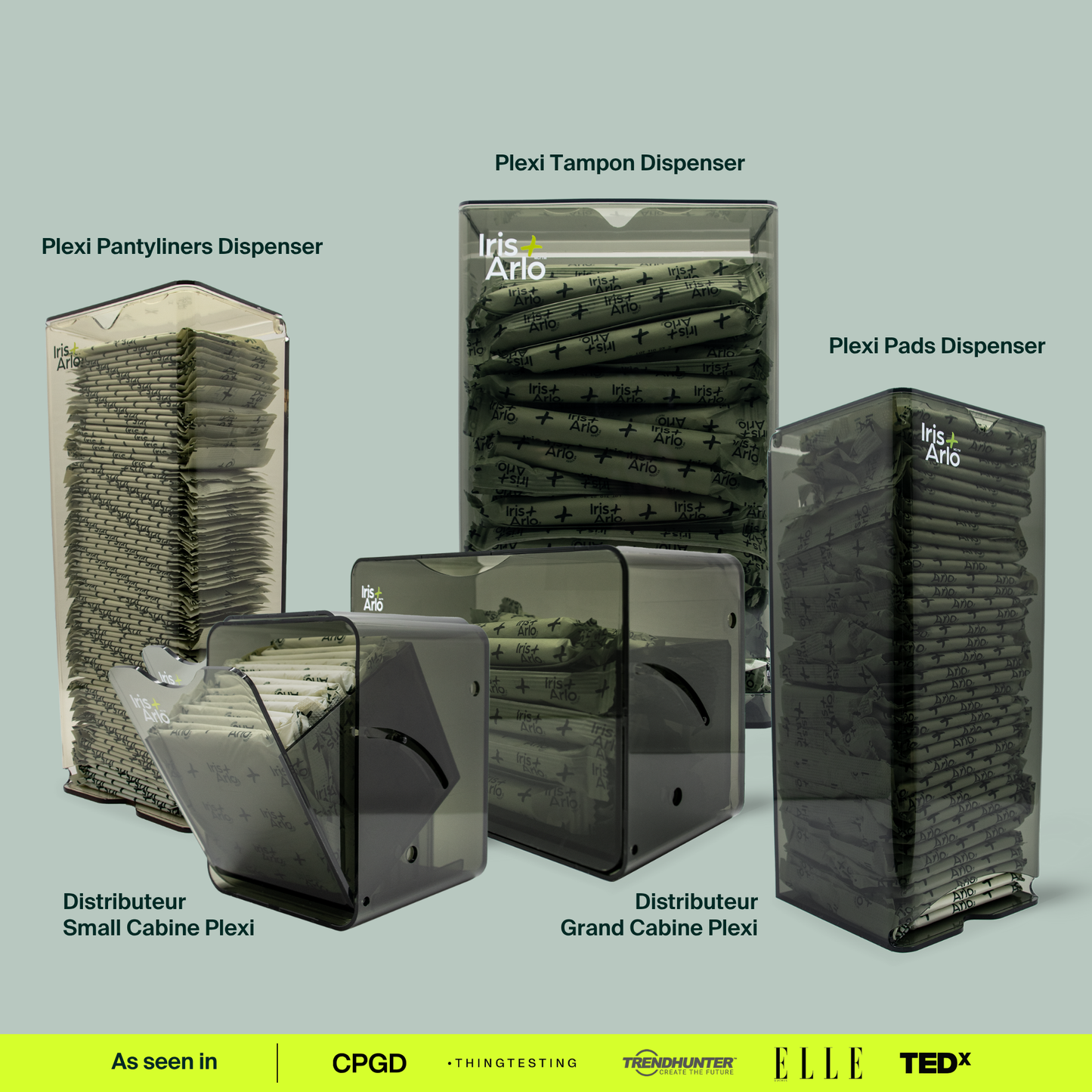 Recycled Plexiglass Cabin Dispenser - Large