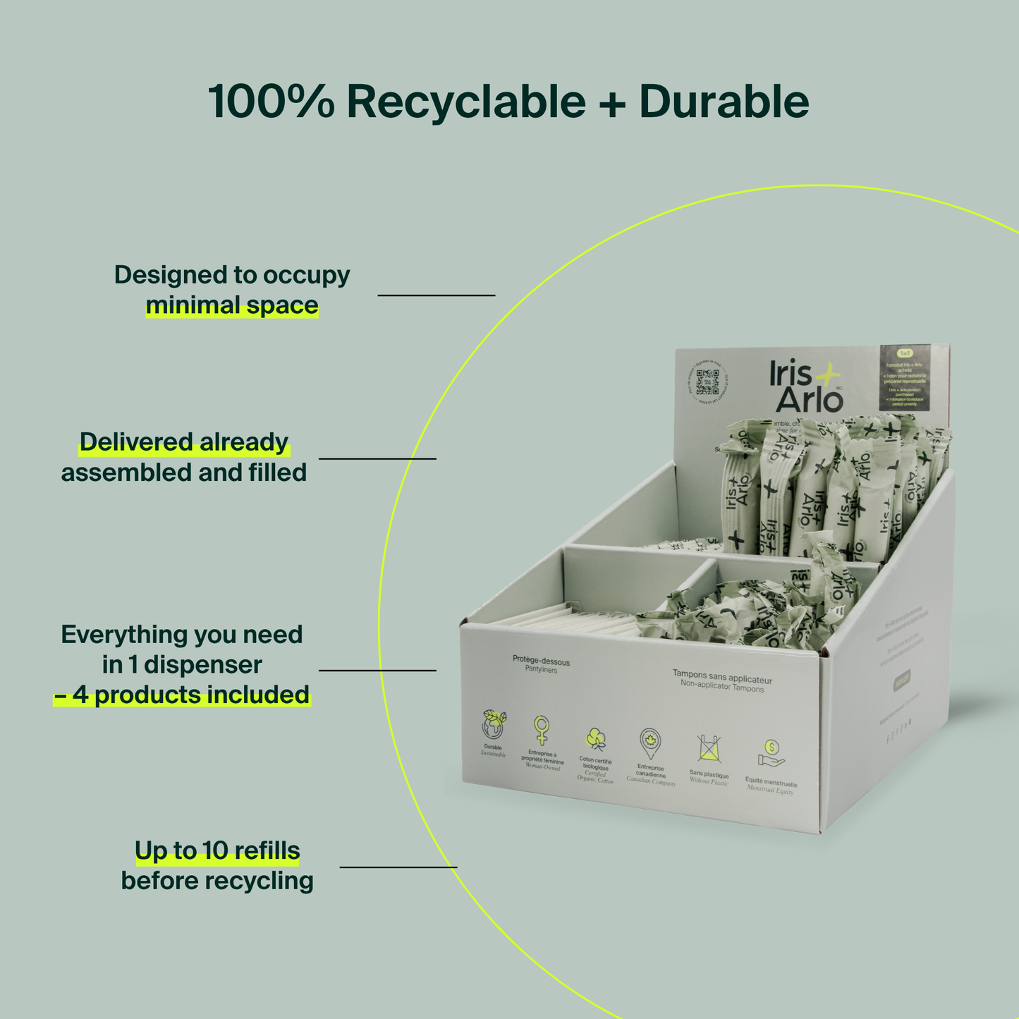 Cardboard Countertop Dispenser, 4 products