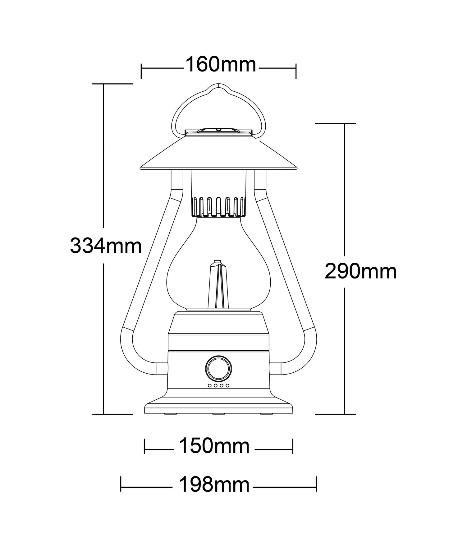 TRU De-LIGHT ROMANTICO LED All-in-One Lamp, Rechargeable, Bluetooth Music Speaker - FIRE RED / YELLOW / AUQA BLUE / GREEN / BLACK