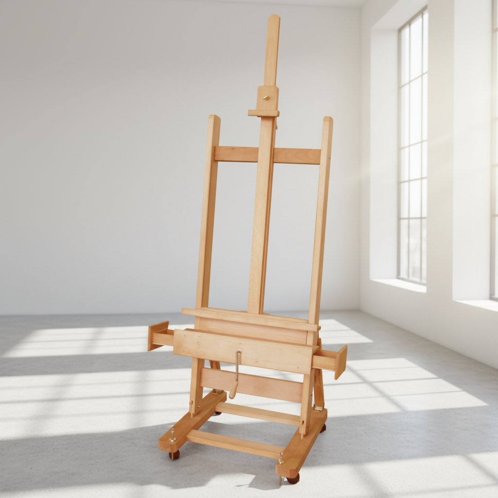 Deluxe H-Frame Crank Handle Studio Easel - (Maxium Canvas Height 91")