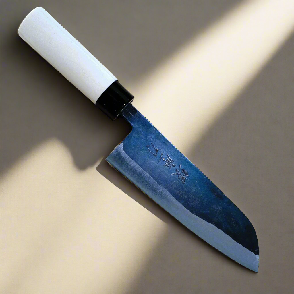 Aogami 165 | Santoku Knife 165mm Blue#2 Soft iron Blade | Made in Japan