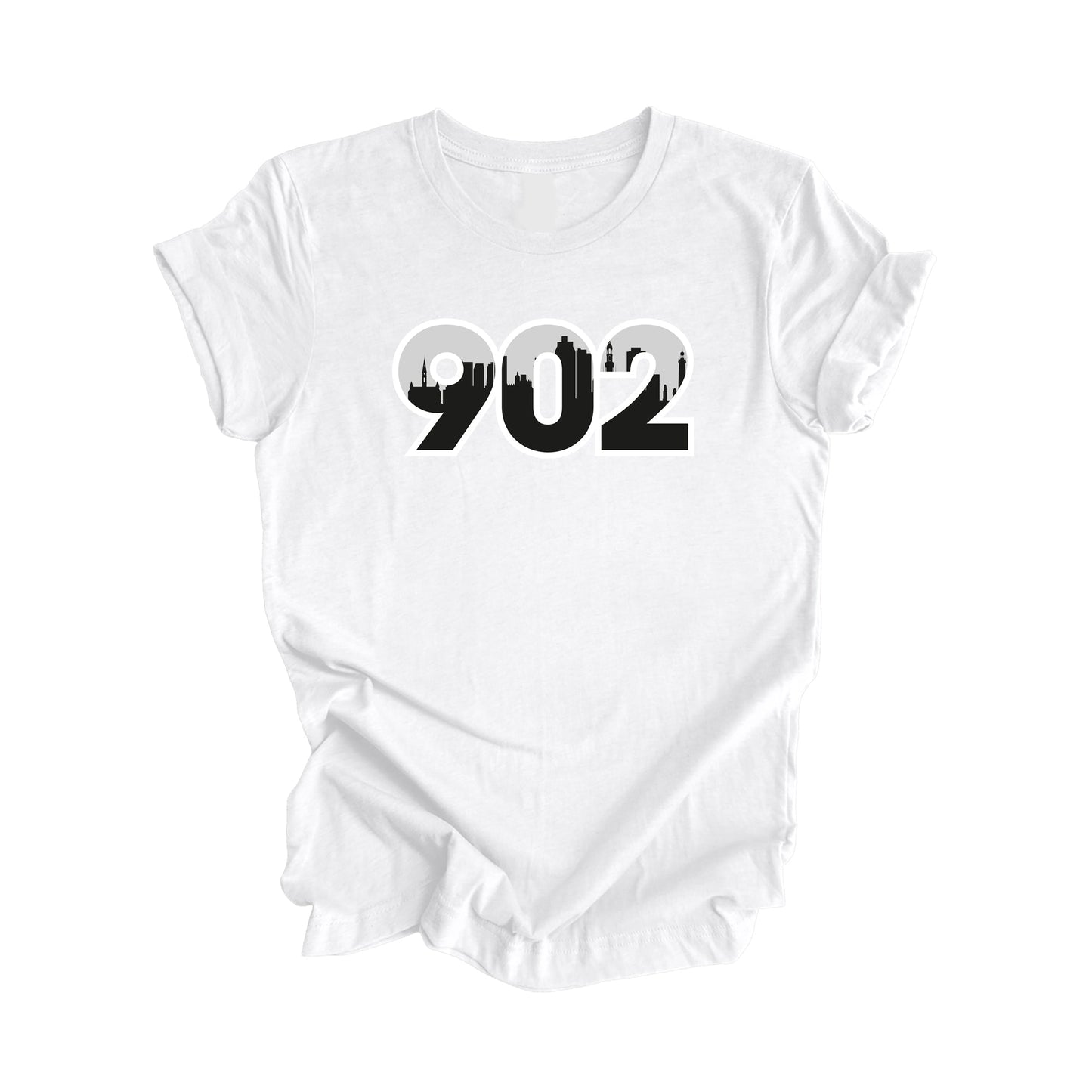 902 Halifax Nova Scotia Prince Edward Island Canada Area Code City Skyline Gift - Unisex T-Shirt - Inspired X