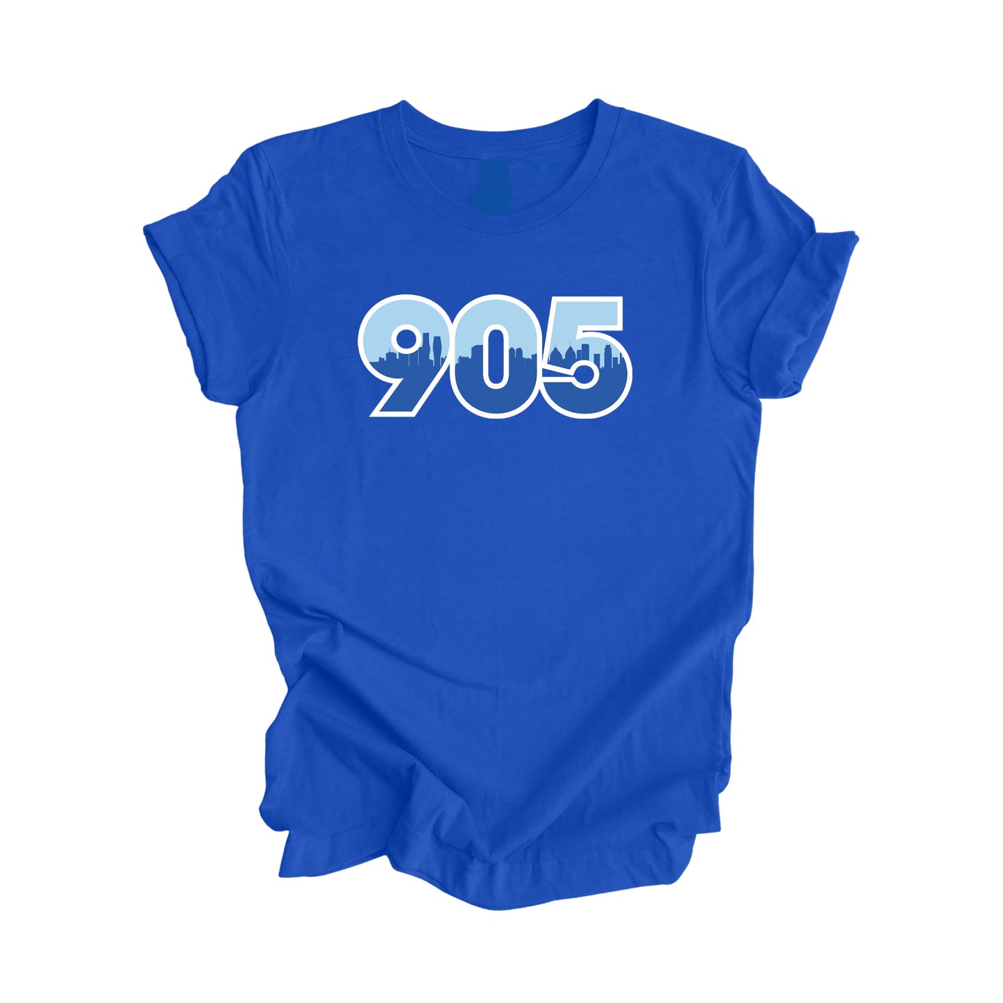 905 Mississauga Ontario Canada Area Code City Skyline Gift - Unisex T-Shirt - Inspired X