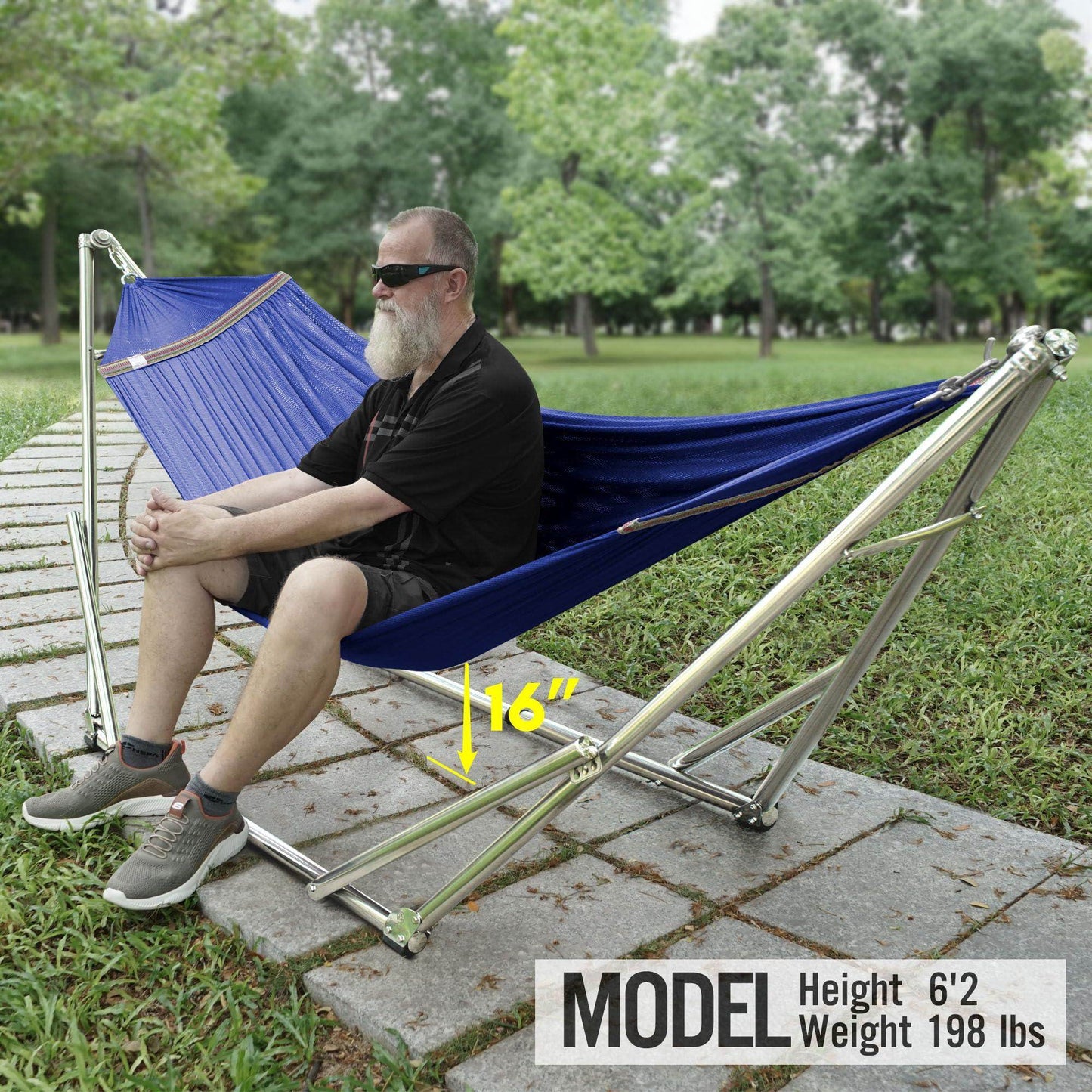 Tranquillo Original Stainless Steel Hammock Stand