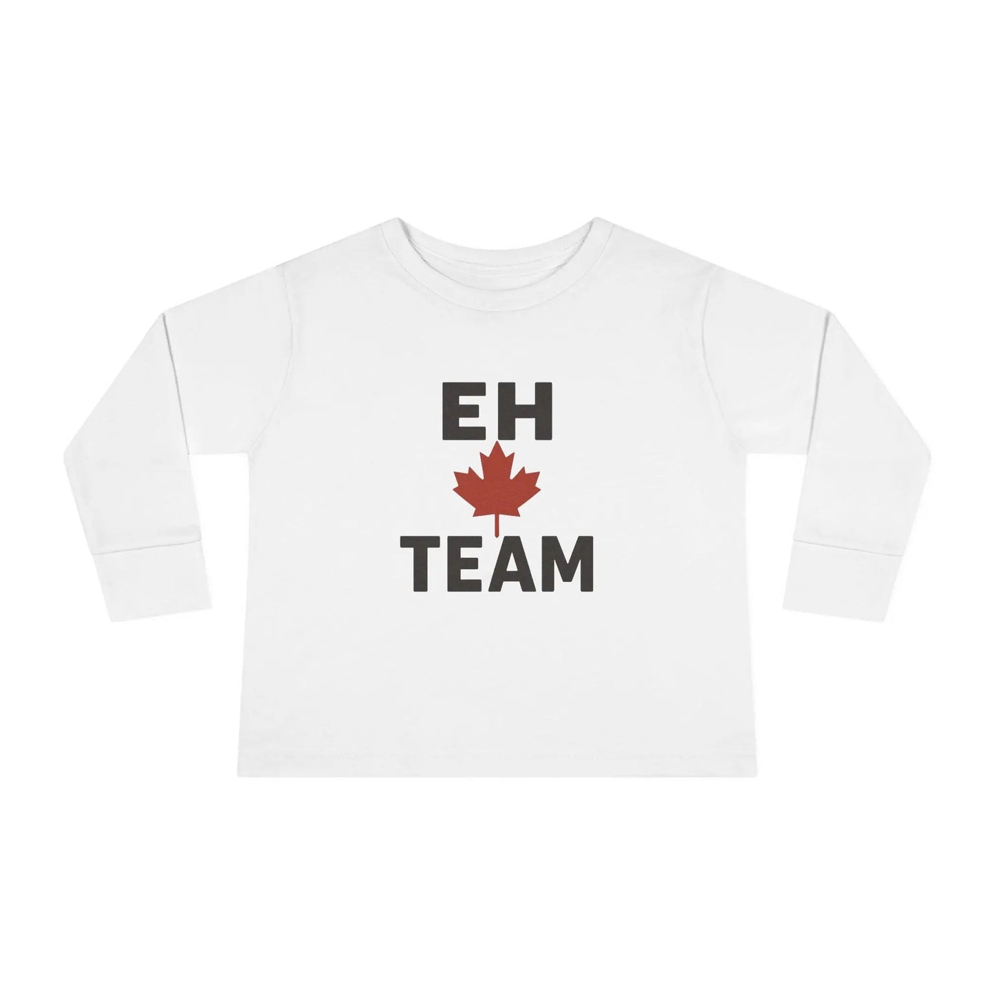 Maple Stick "Eh Team" Toddler Long Sleeve Tee – Maple Leaf Pride