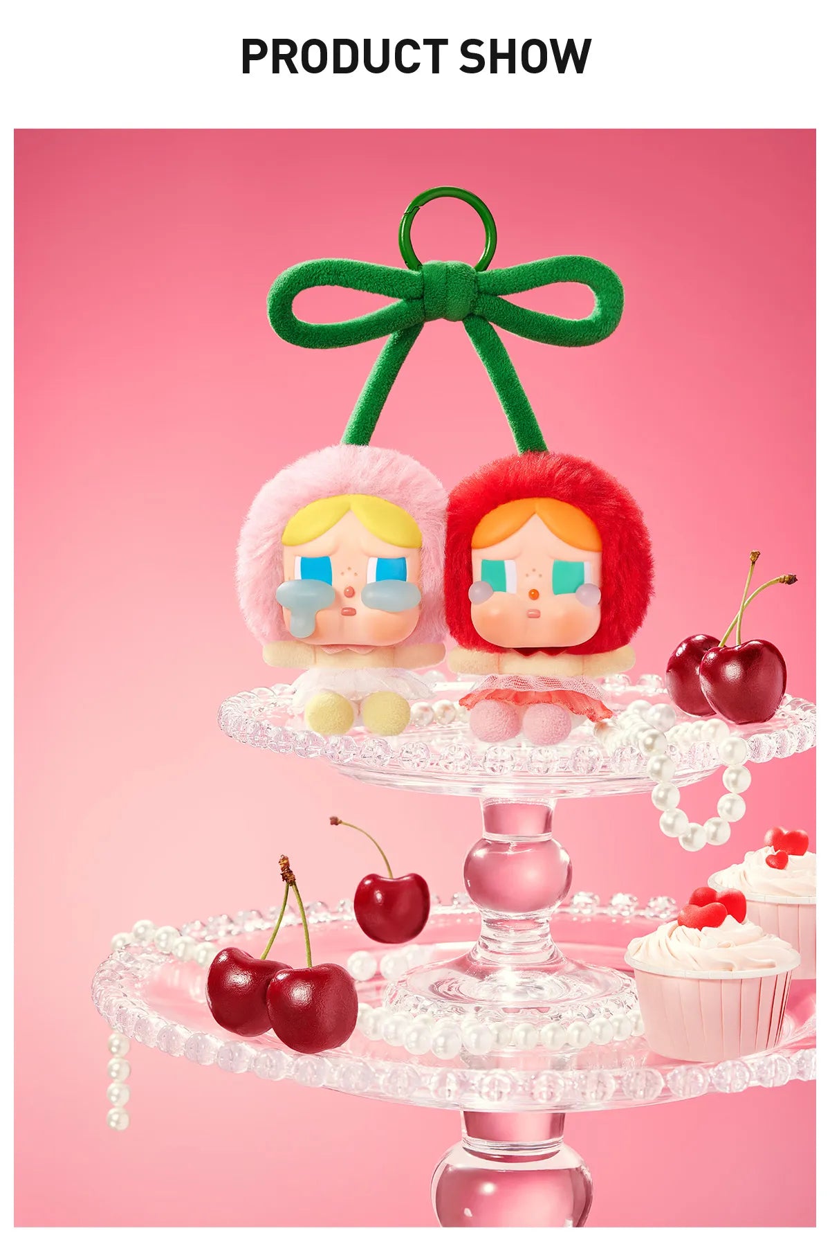 CRYBABY Crying For Love Series-Vinyl Plush HangingCard (Love You Cherry Much)
