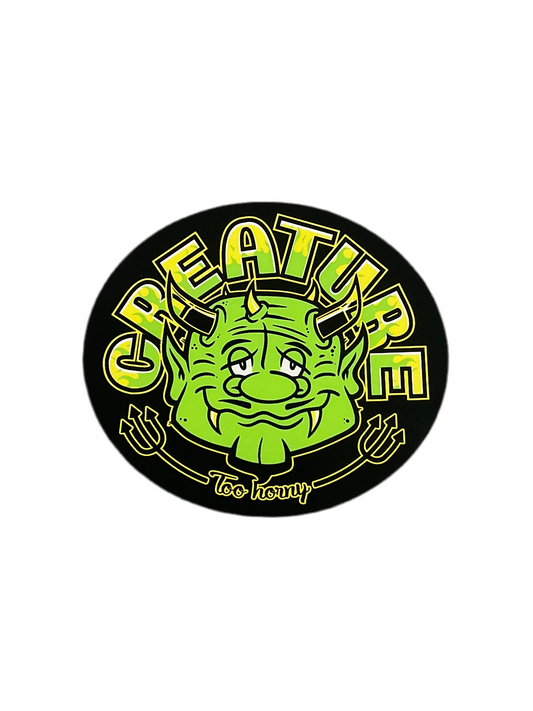 Crt Sticker 3" Too Horny