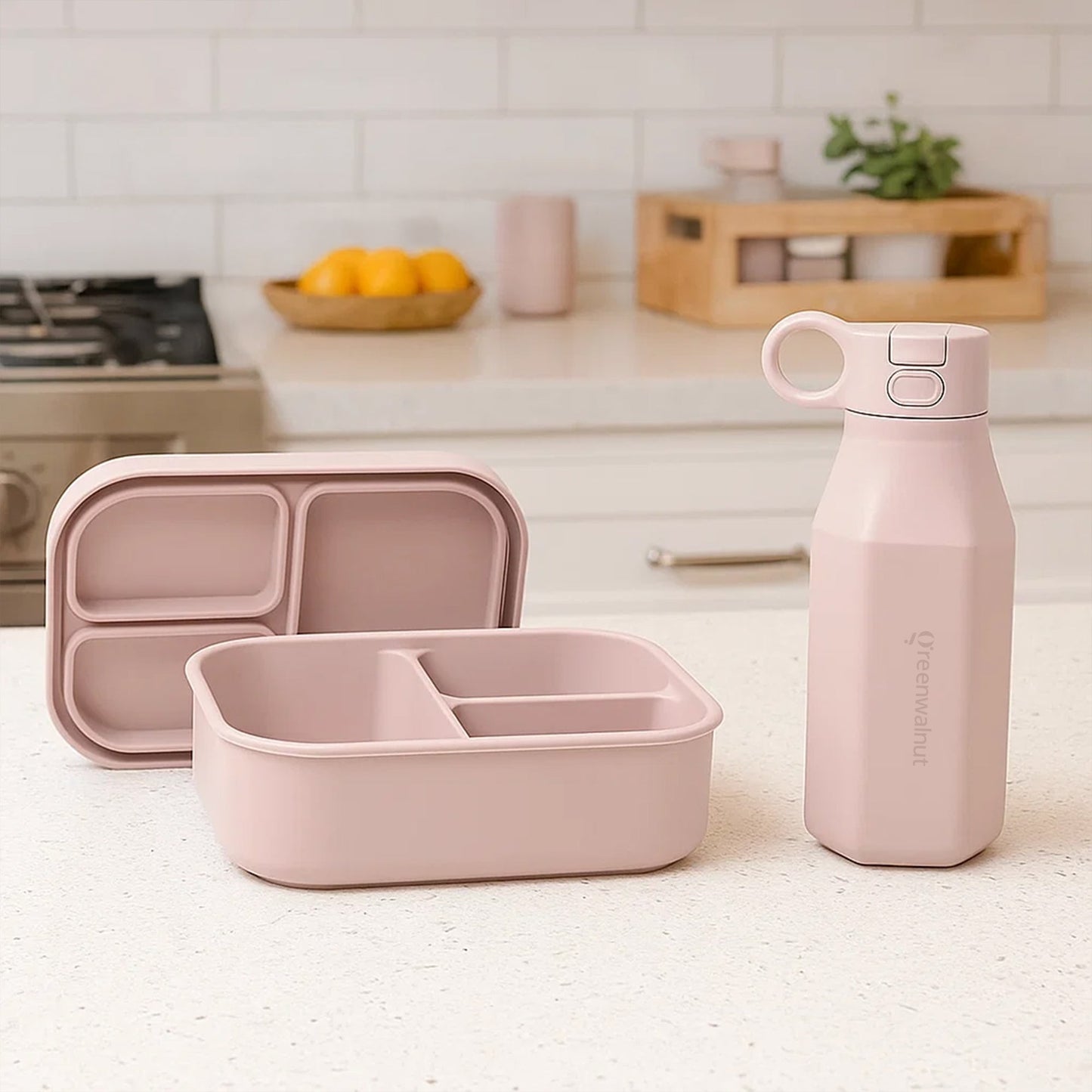 Silicone Bento Box & Silicone Bottle