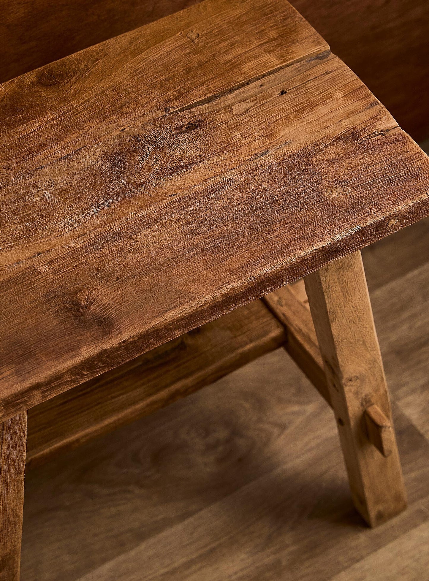 Tabouret vintage en teck