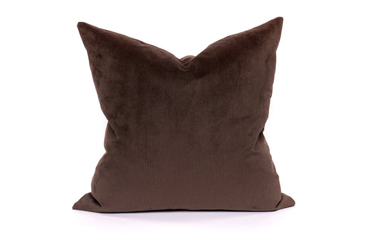 Chocolate Cord Cushion Cover
