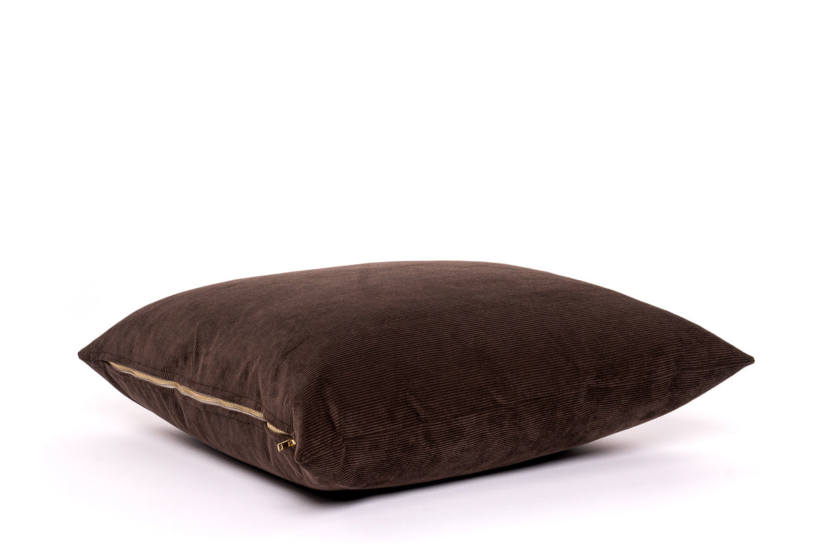 Chocolate Cord Cushion Cover
