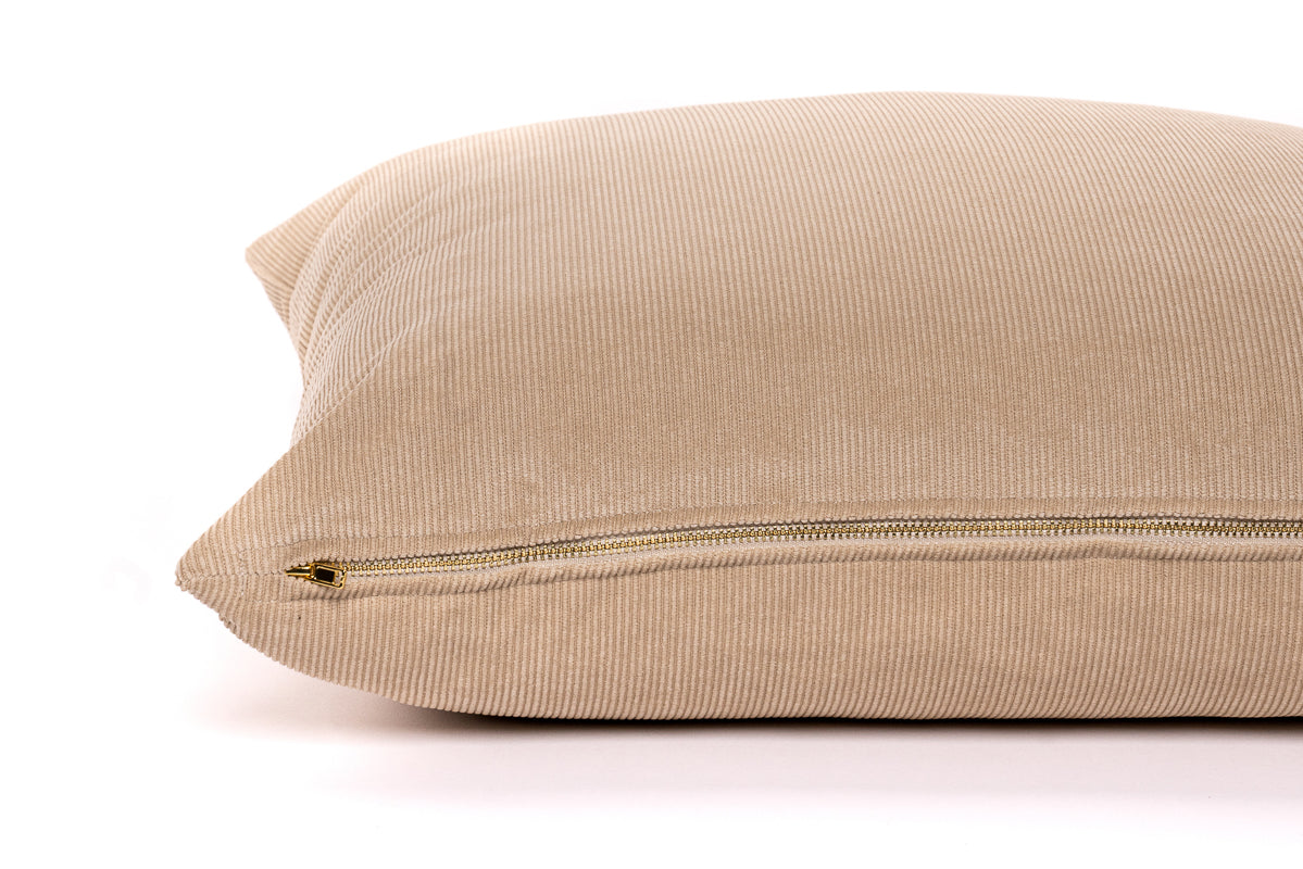 Tan Cord Cushion Cover
