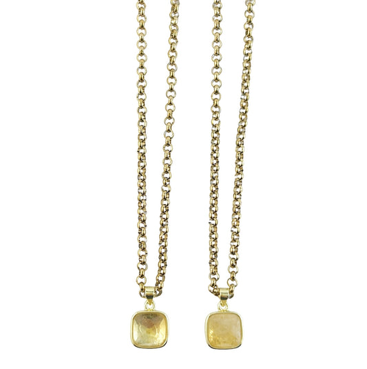 Citrine Pendant Necklace
