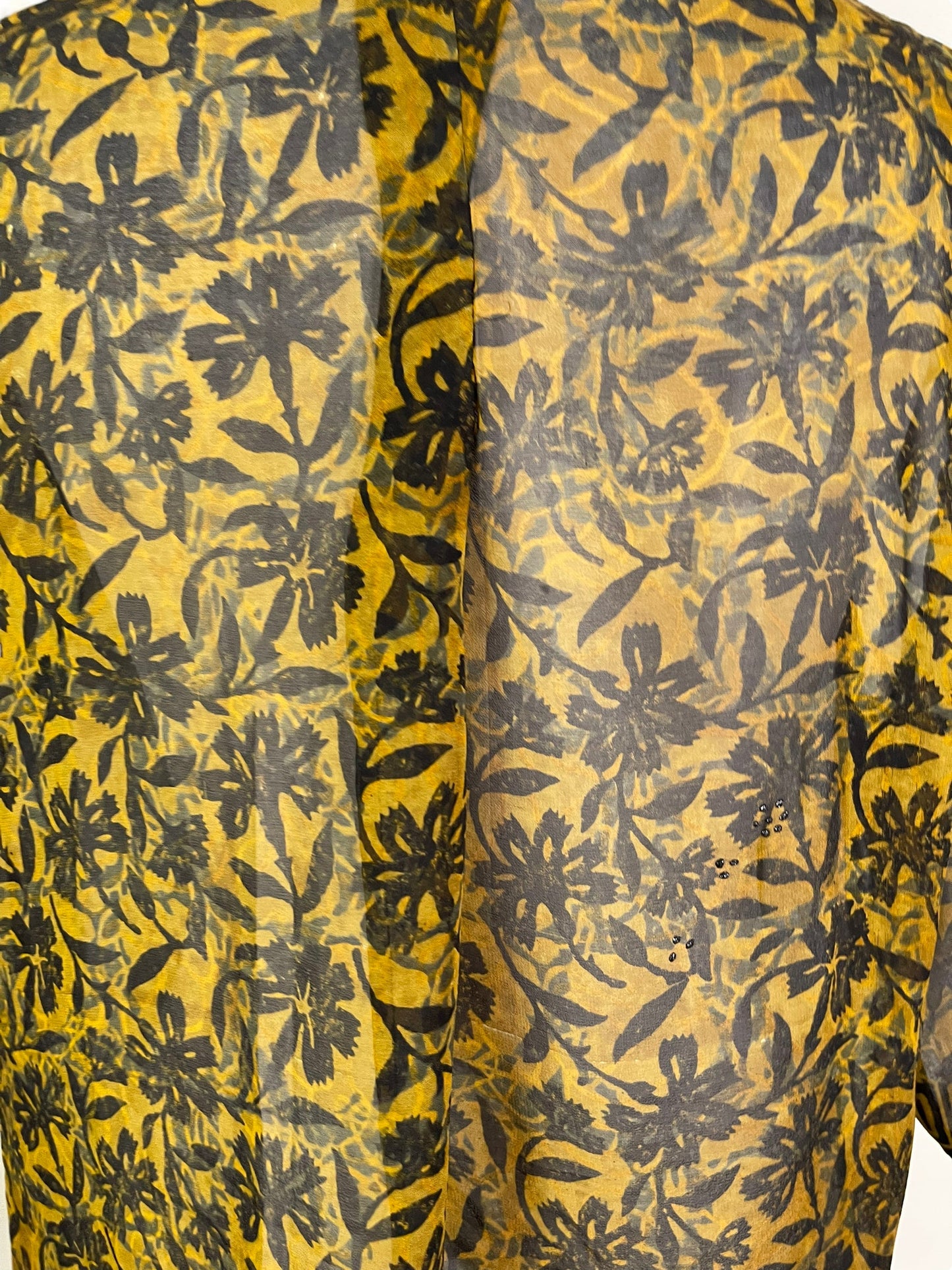 PRG6027 Sheer Avatar Pure Silk Self Pocket Tunic Dress