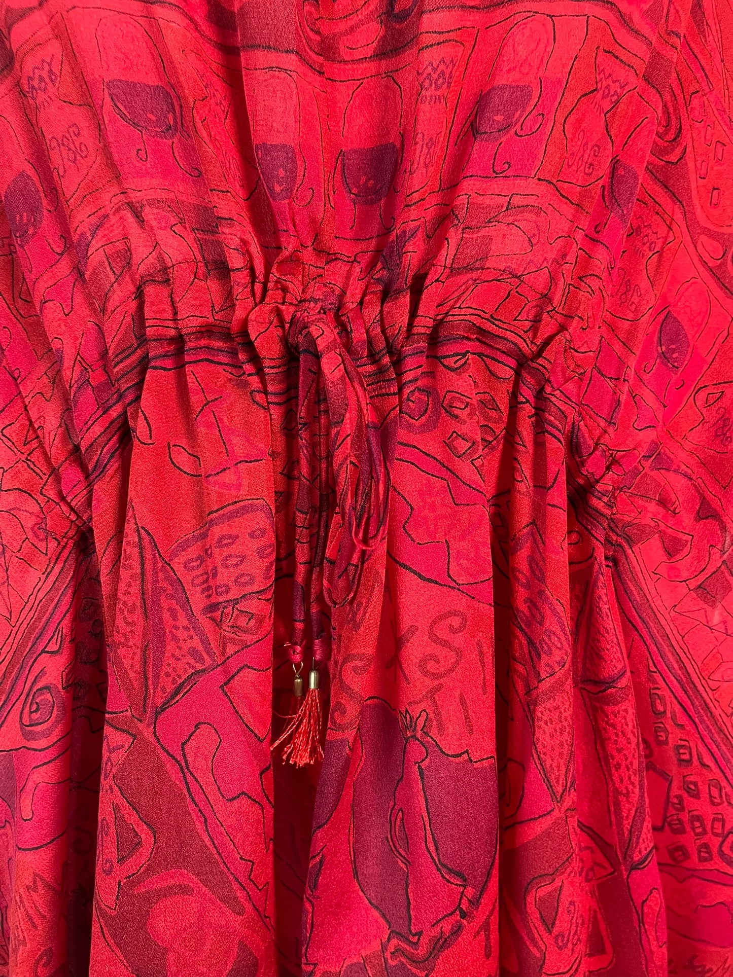 PRC6417 Avatar Pure Silk Maxi Kaftan