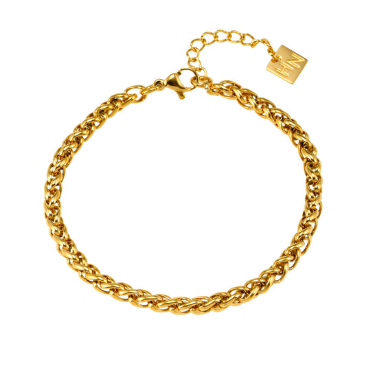 Style ALBANY: Chunky Gold Chain Bracelet
