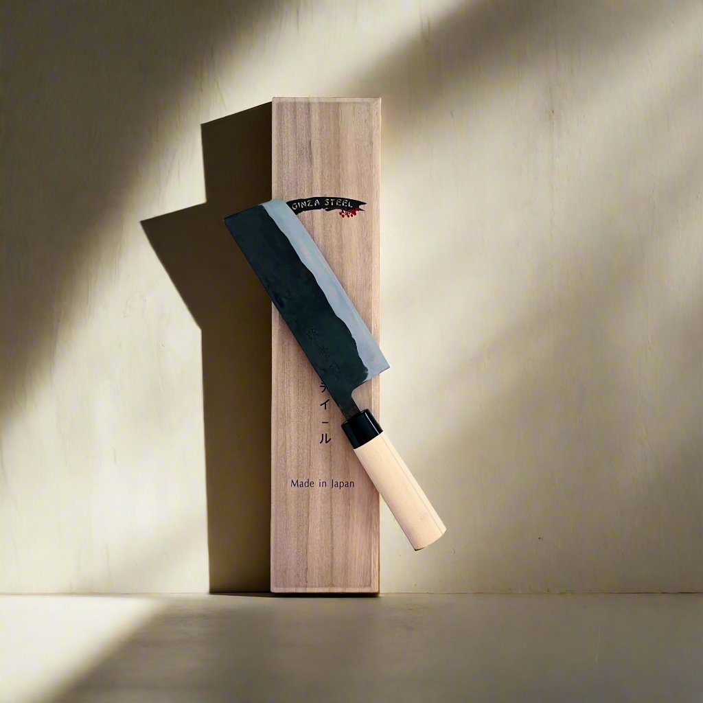 Aogami 166 | Nakiri Knife 165mm Blue#2 Soft iron Blade | Made in Japan