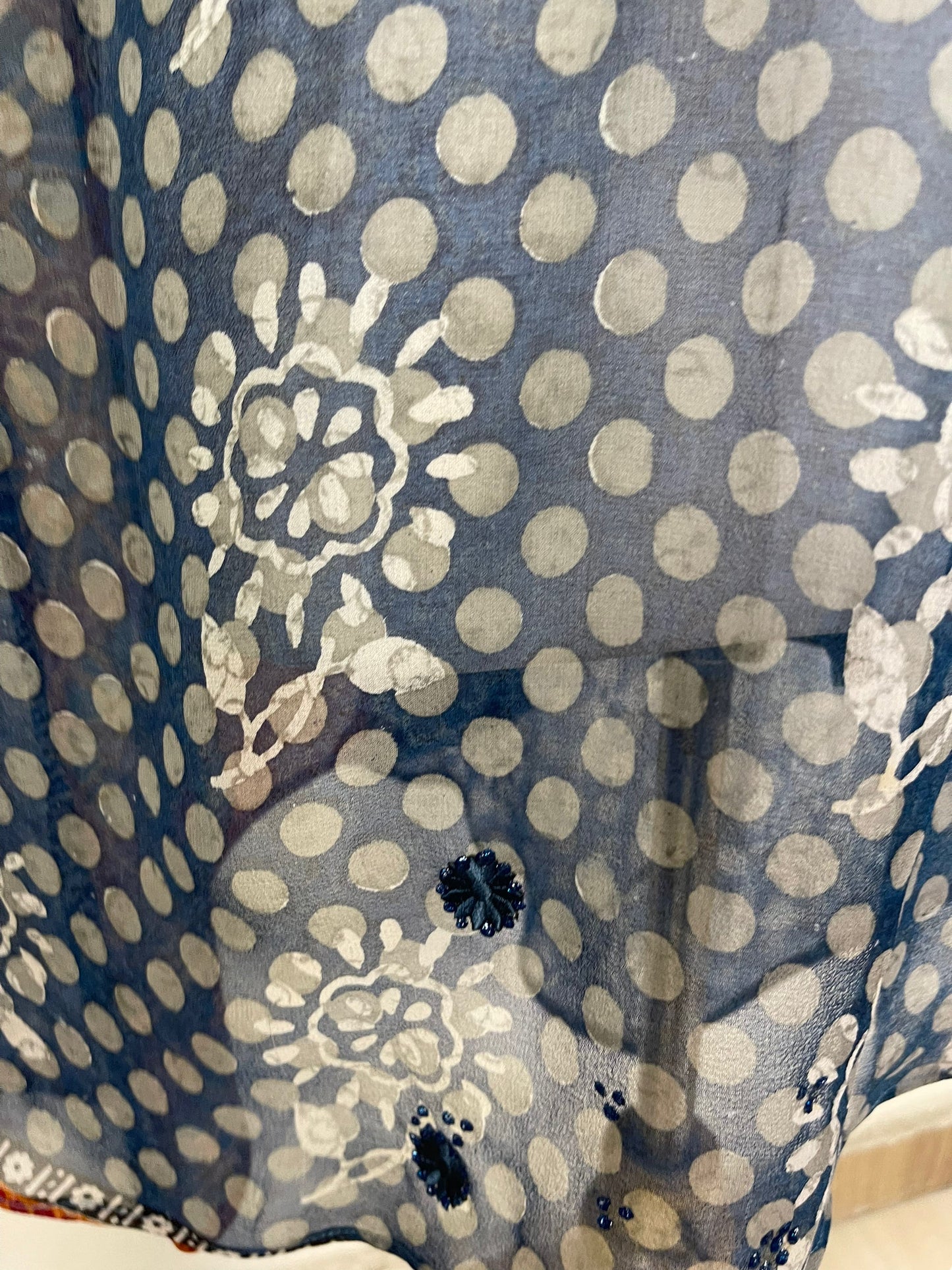 PRG6026 Sheer Avatar Pure Silk Self Pocket Tunic Dress